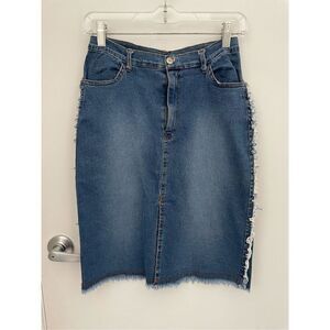 Y2K denim skirt